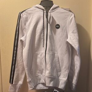 Michael Kors White Zip-Up Men's Sweater